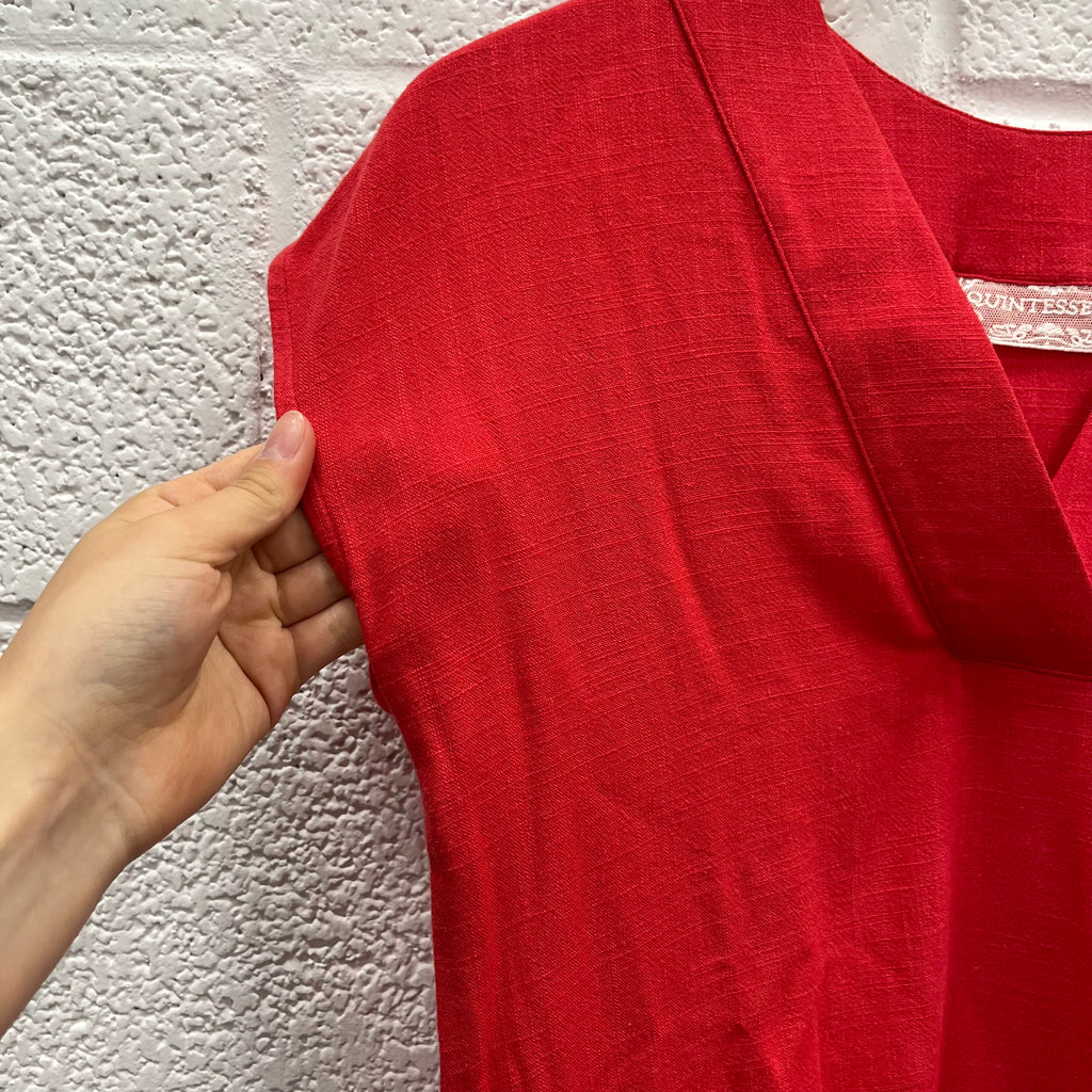 IMPARFAIT #62 Blouse Sabine rouge corail