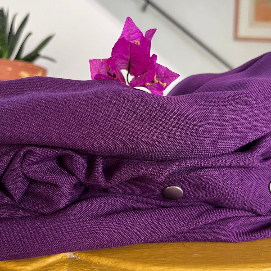 La combi India manches 3/4 en viscose lilas