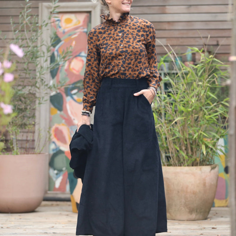 Blouse Marthe - Graou choco/caramel - Quintessence