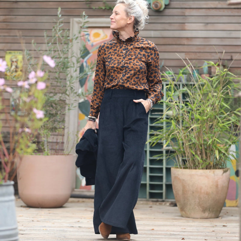 Blouse Marthe - Graou choco/caramel - Quintessence