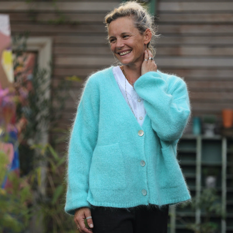 Gilet Eve Turquoise - Quintessence