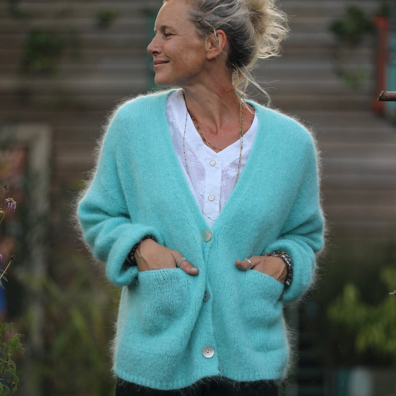 Gilet Eve Turquoise - Quintessence