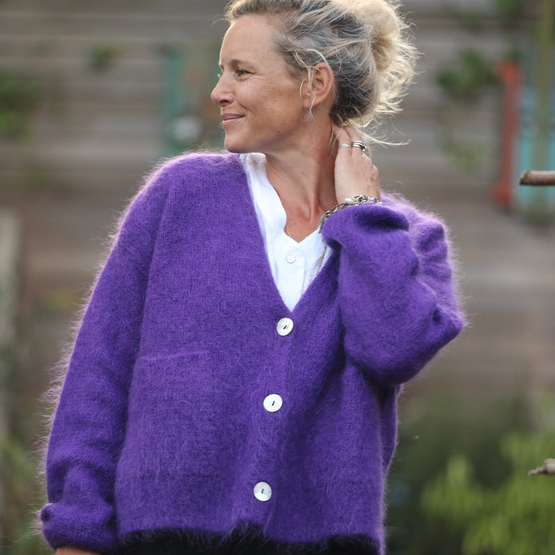 Gilet Eve Violette - Quintessence