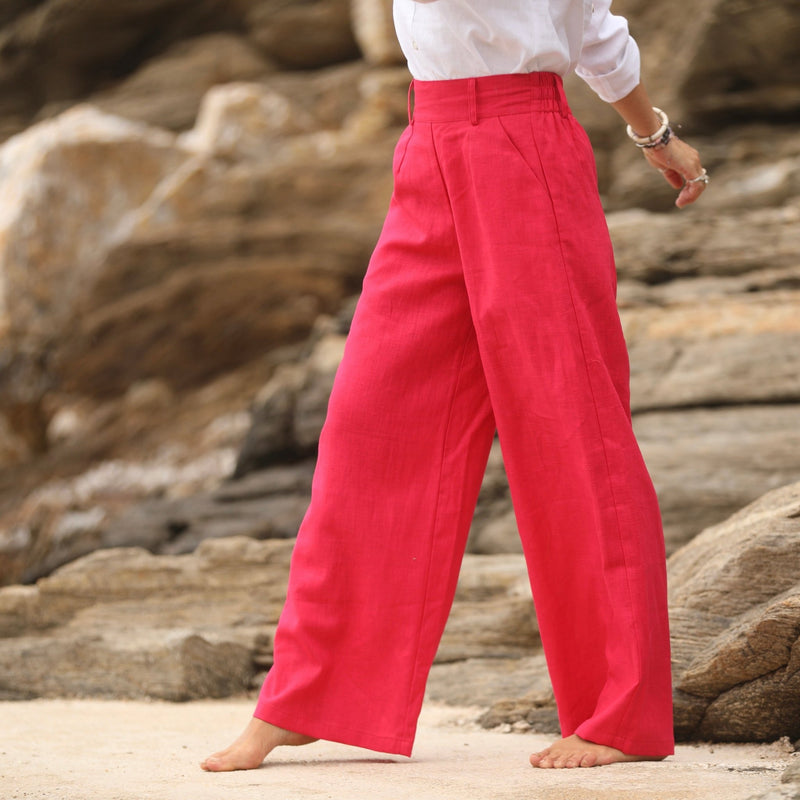 Pantalon Tom - lin fushia - Quintessence