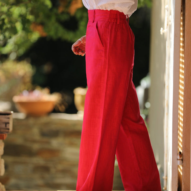 Pantalon Tom - lin fushia - Quintessence