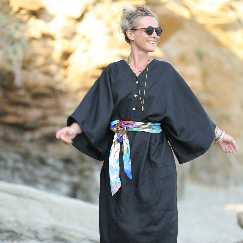 Robe Xiou lin noir - Quintessence