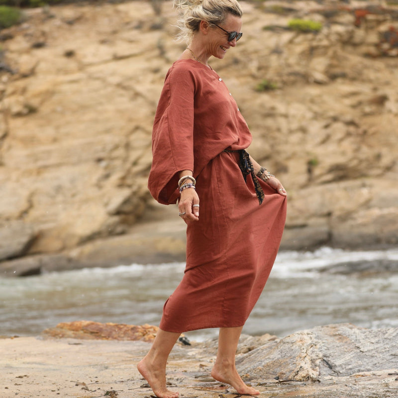 Robe Xiou lin terracotta - Quintessence