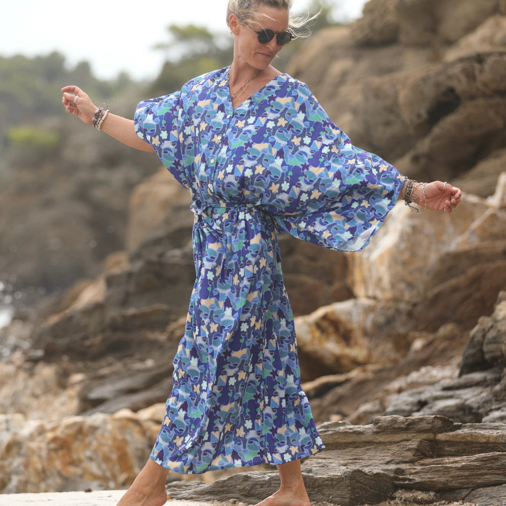 Robe Xiou viscose Majogéo - Quintessence