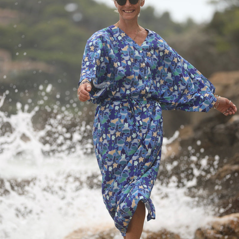 Robe Xiou viscose Majogéo - Quintessence