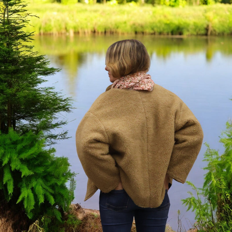 Veste kimono Tino - effet mouton - Quintessence